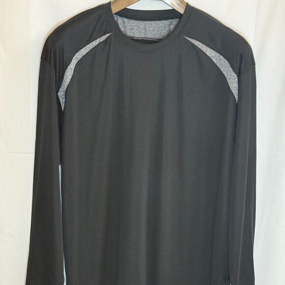 Badger Sport Men's Moisture Wicking Crew Neck Long Sleeves Pullover - Black - XL - Picture 1 of 5